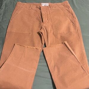 Nili Lotan Rust/Tan Carpenter Pants
